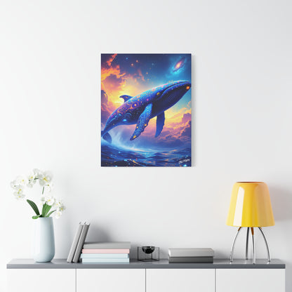 Starlight Leviathan Stretched Canvas AI Art by Old Hippy