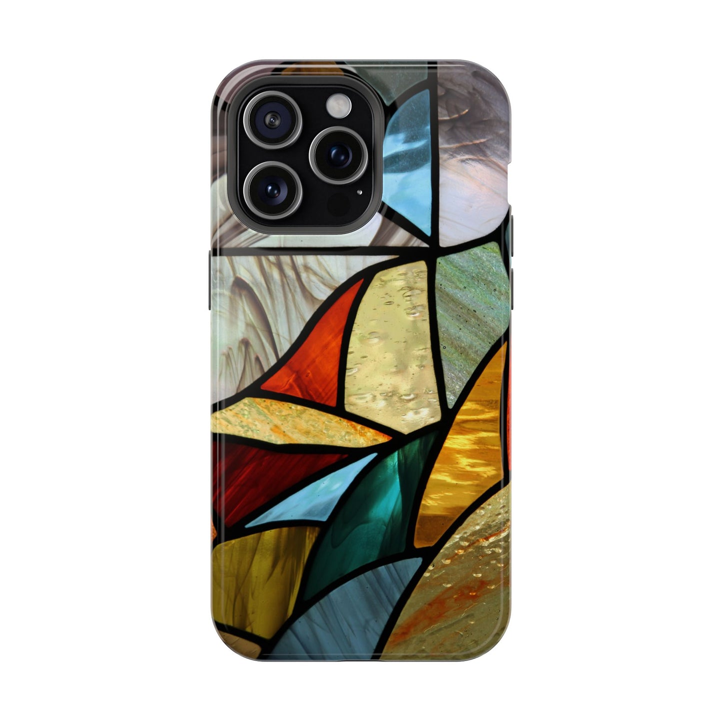 Stained Glass Impact Phone Case — Colorful Mosaic Protective Cover