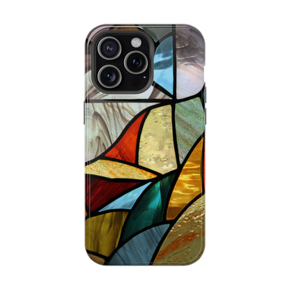 Stained Glass Impact Phone Case — Colorful Mosaic Protective Cover