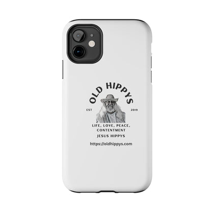 Old Hippys Phone Case — 'Life, Love, Peace, Contentment' Tough Protective Case