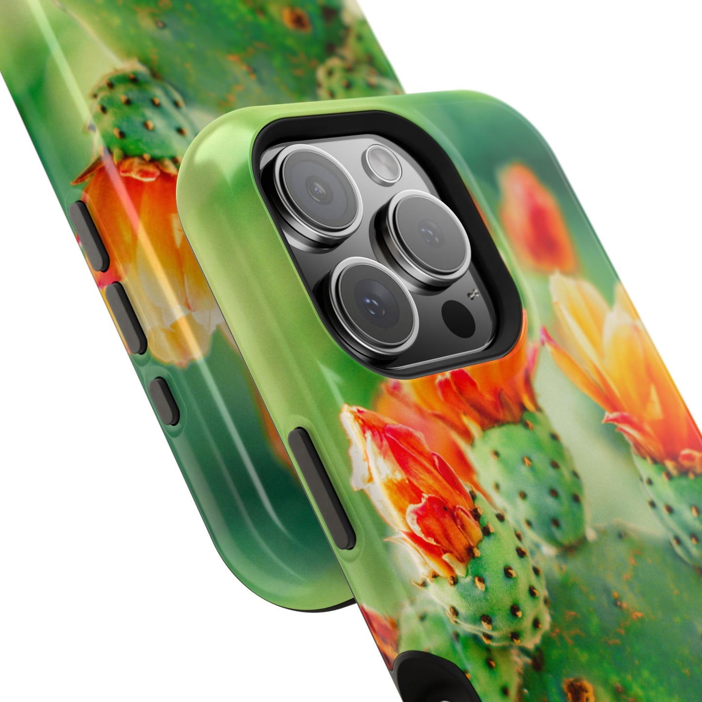 Cactus Bloom Phone Case — Impact-Resistant Floral iPhone Cover