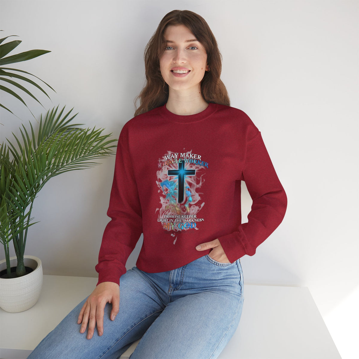 Way Maker Miracle Worker Unisex Crewneck Sweatshirt
