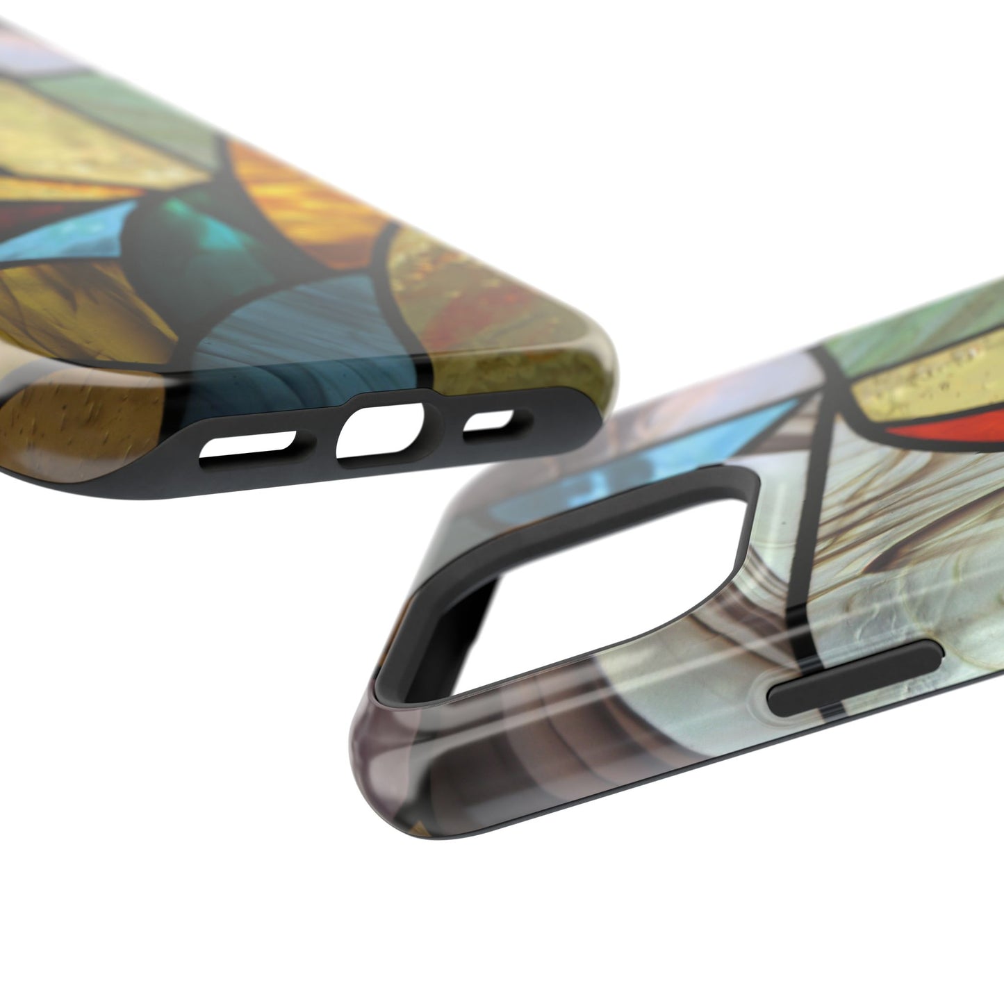 Stained Glass Impact Phone Case — Colorful Mosaic Protective Cover