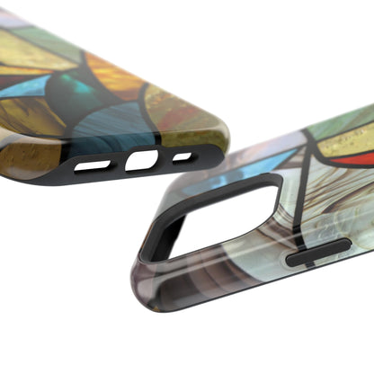 Stained Glass Impact Phone Case — Colorful Mosaic Protective Cover