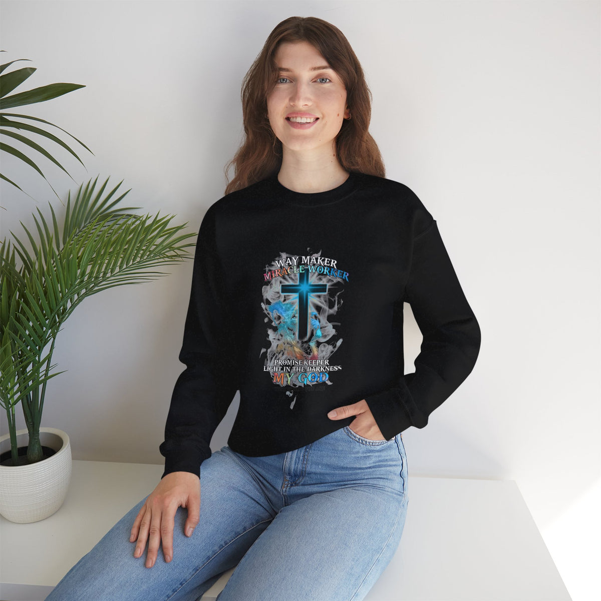 Way Maker Miracle Worker Unisex Crewneck Sweatshirt