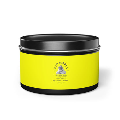 Scented Tin Candle — Bright Citrus Soy Candle from Old Hippys