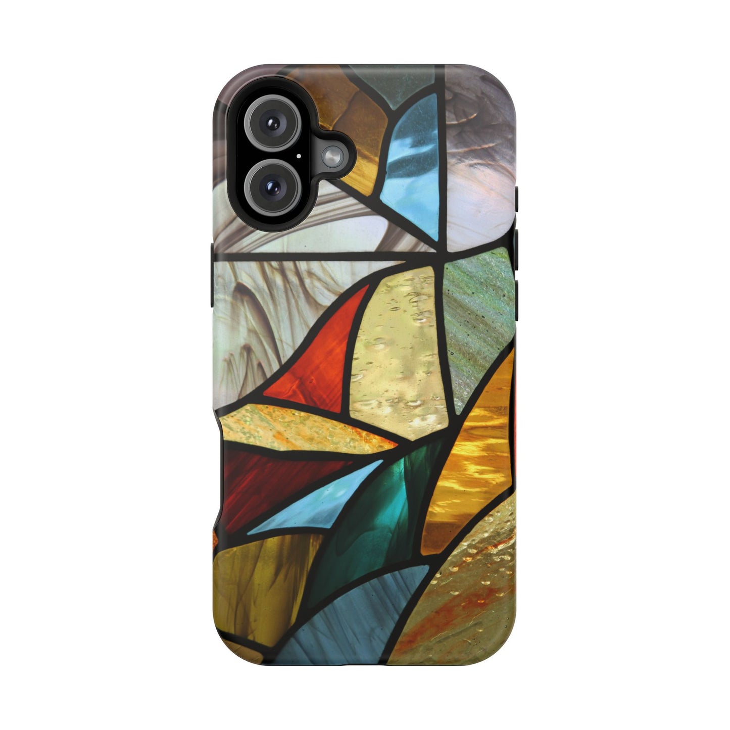 Stained Glass Impact Phone Case — Colorful Mosaic Protective Cover
