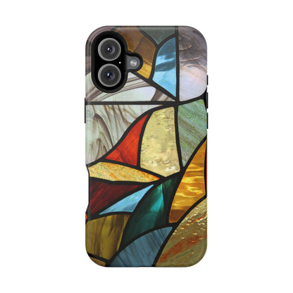Stained Glass Impact Phone Case — Colorful Mosaic Protective Cover