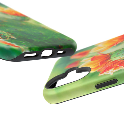 Cactus Bloom Phone Case — Impact-Resistant Floral iPhone Cover