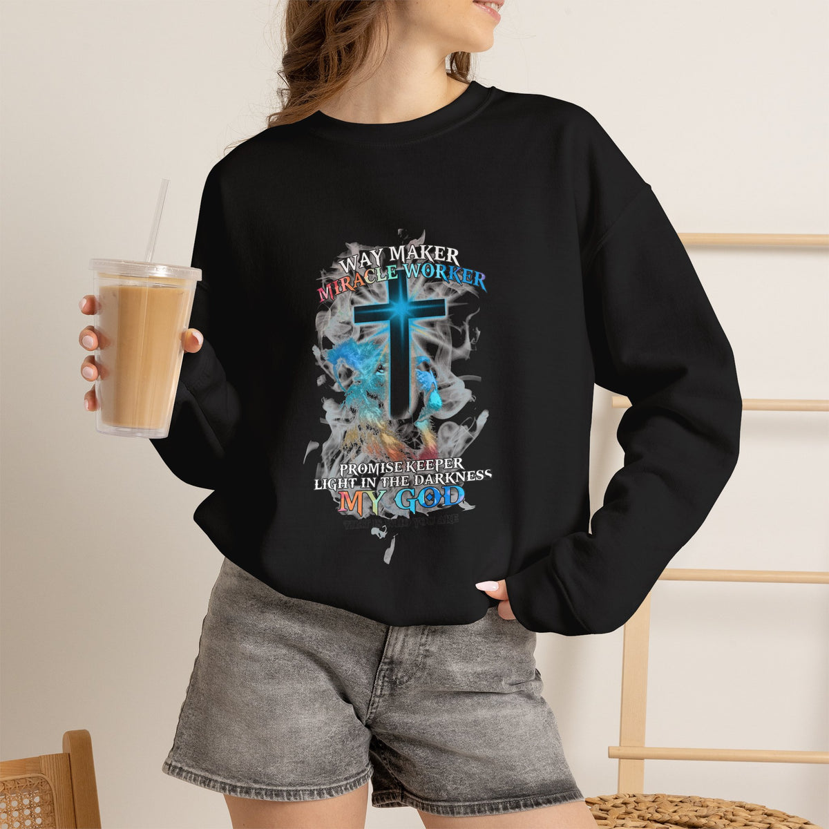 Way Maker Miracle Worker Unisex Crewneck Sweatshirt