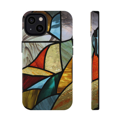 Stained Glass Impact Phone Case — Colorful Mosaic Protective Cover