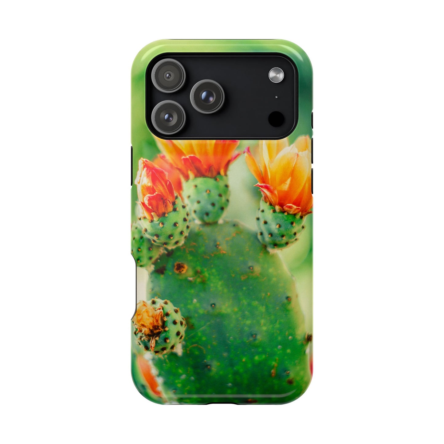 Cactus Bloom Phone Case — Impact-Resistant Floral iPhone Cover