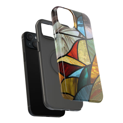 Stained Glass Impact Phone Case — Colorful Mosaic Protective Cover
