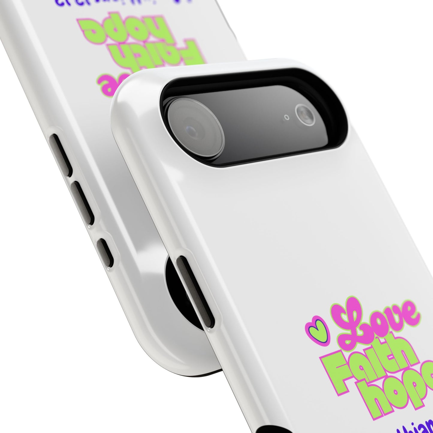Impact-Resistant Phone Case — "Love Faith Hope" 1 Corinthians 13:13 Christian Protective Cover