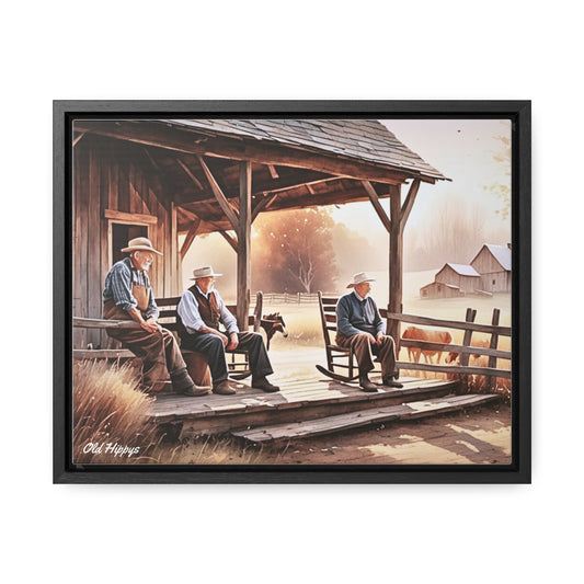 Farm Life Simplicity Framed Canvas Wrap