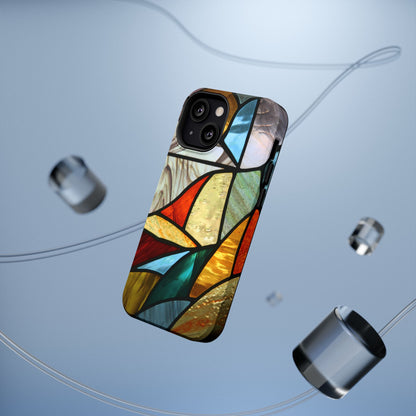 Stained Glass Impact Phone Case — Colorful Mosaic Protective Cover