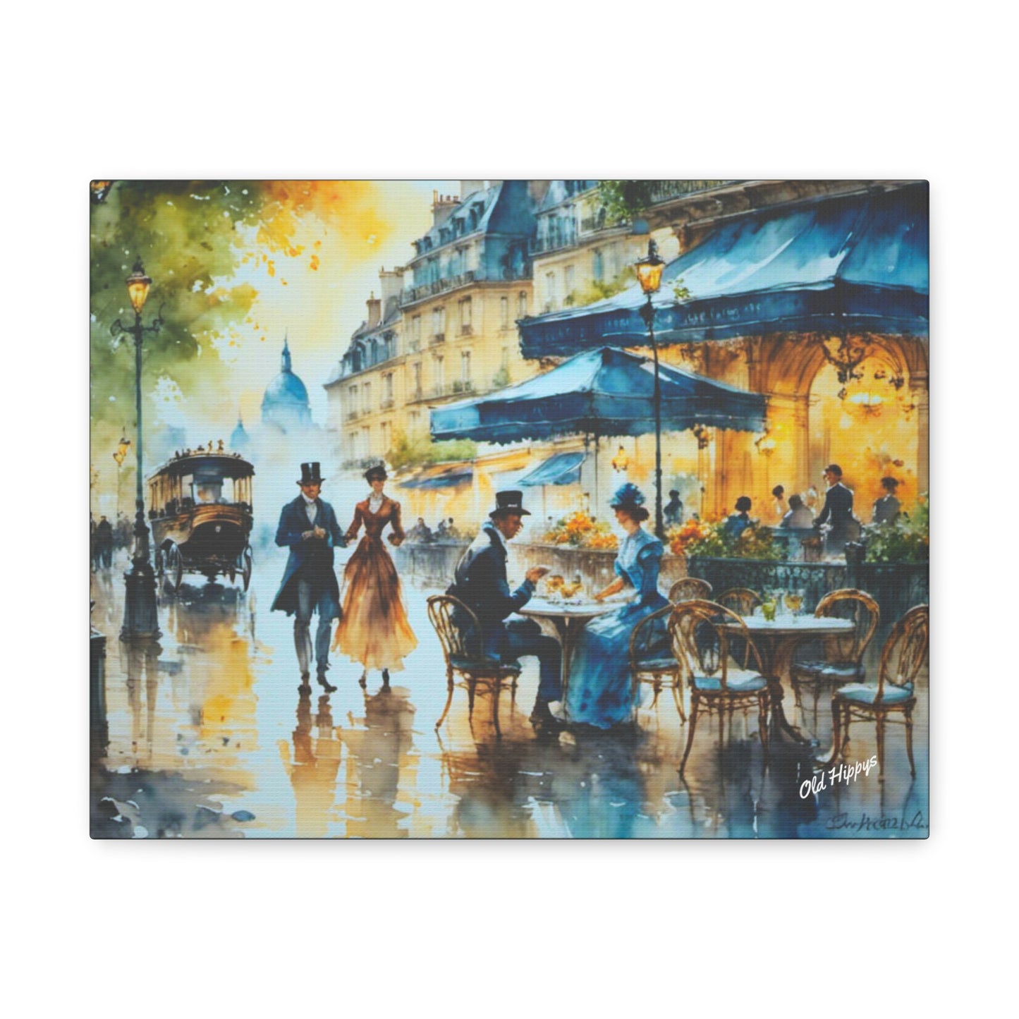 Dreamy Stone Cottage Canvas Wrap