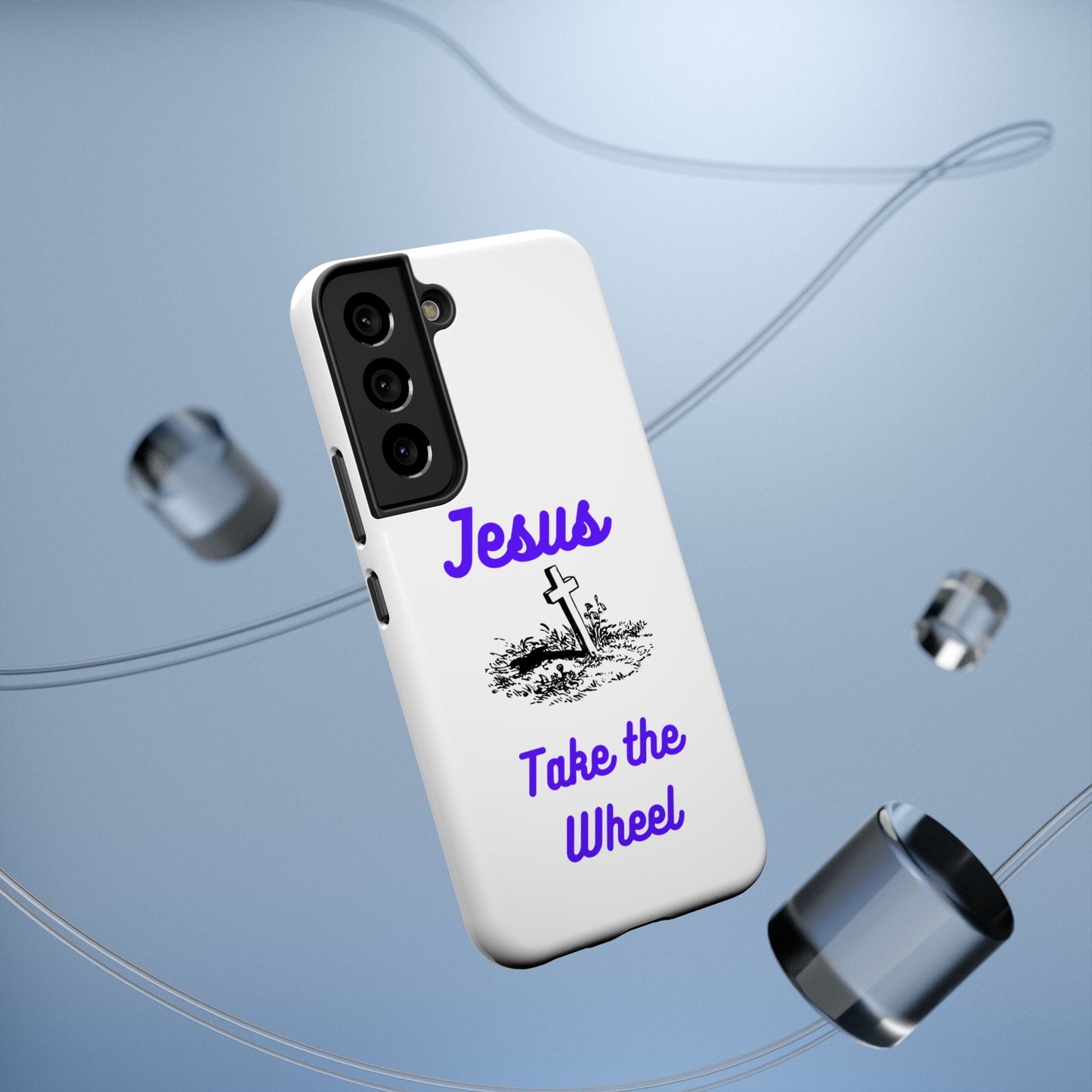 Jesus Take the Wheel Phone Case — Christian Impact-Resistant iPhone Case