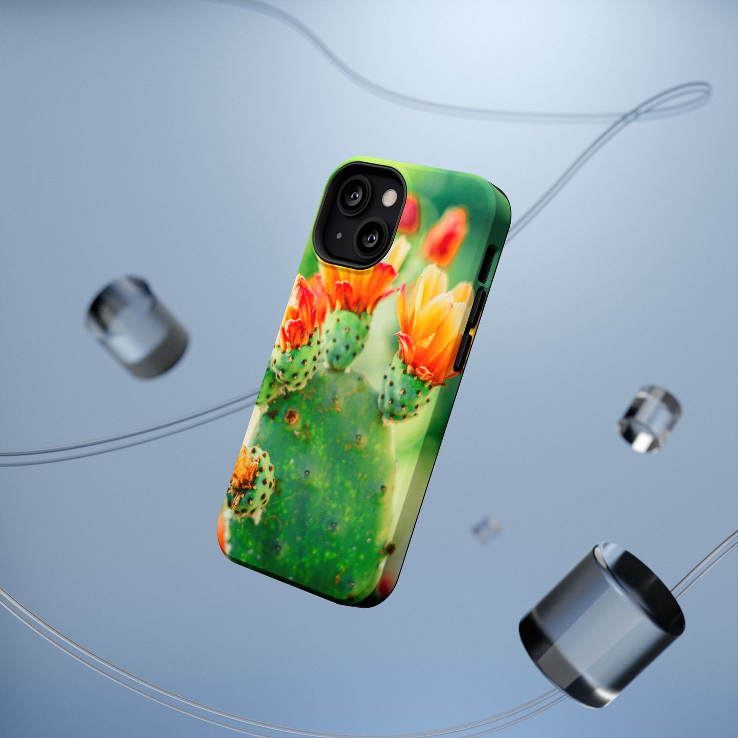 Cactus Bloom Phone Case — Impact-Resistant Floral iPhone Cover