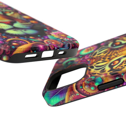 Leopard Psychedelic Phone Case — Vibrant Impact-Resistant iPhone Cover