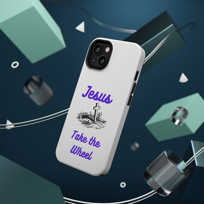 Jesus Take the Wheel Phone Case — Christian Impact-Resistant iPhone Case