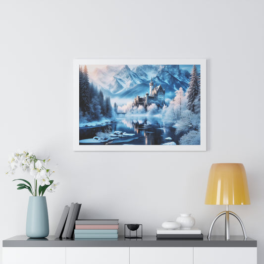 Winter Castle Framed Poster