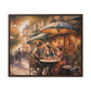 Paris Cafe Framed Canvas Wrap