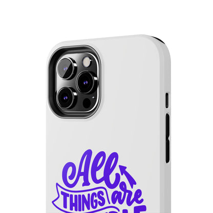 "All Things Are Possible If You Believe" (Mark 9:33) Christian Inspirational Protective Case
