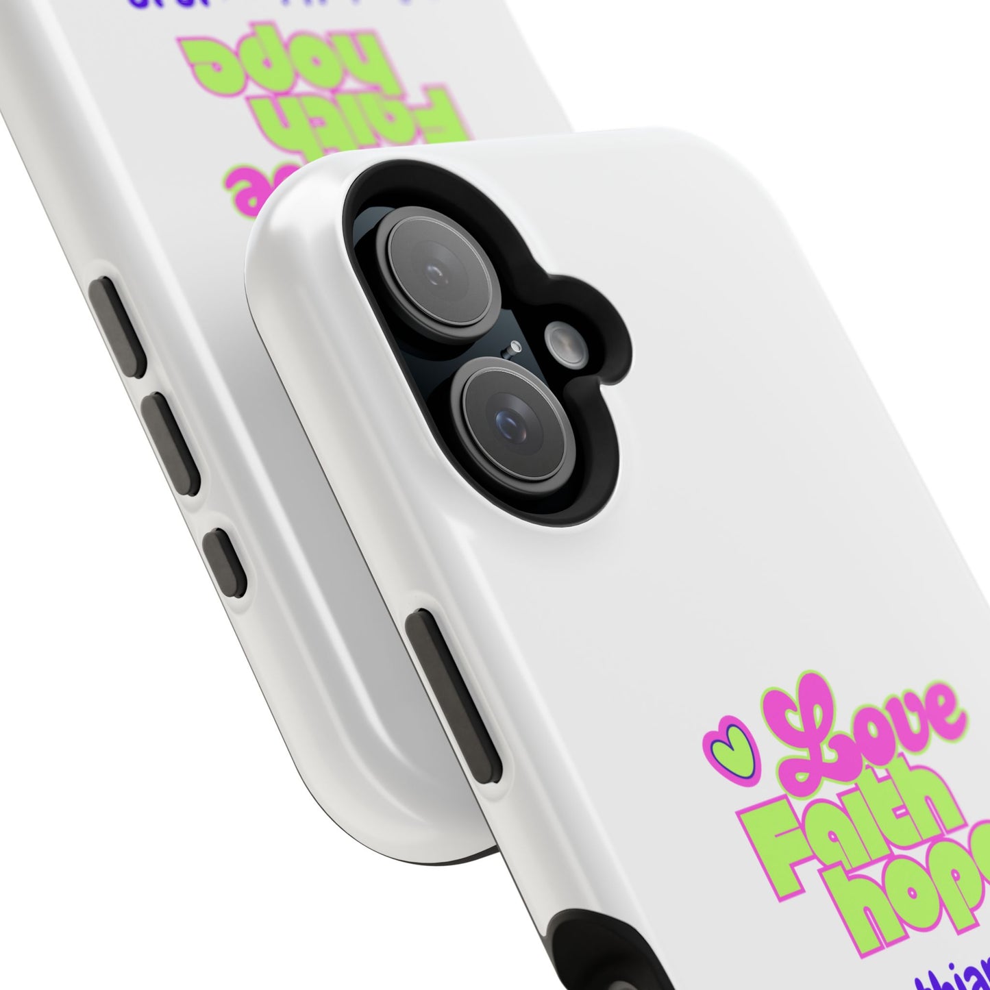 Impact-Resistant Phone Case — "Love Faith Hope" 1 Corinthians 13:13 Christian Protective Cover