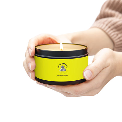Scented Tin Candle — Bright Citrus Soy Candle from Old Hippys