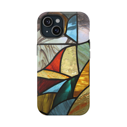 Stained Glass Impact Phone Case — Colorful Mosaic Protective Cover