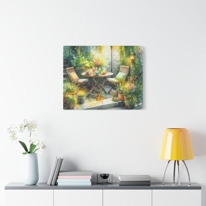 Serene Garden #1 Canvas Wrap