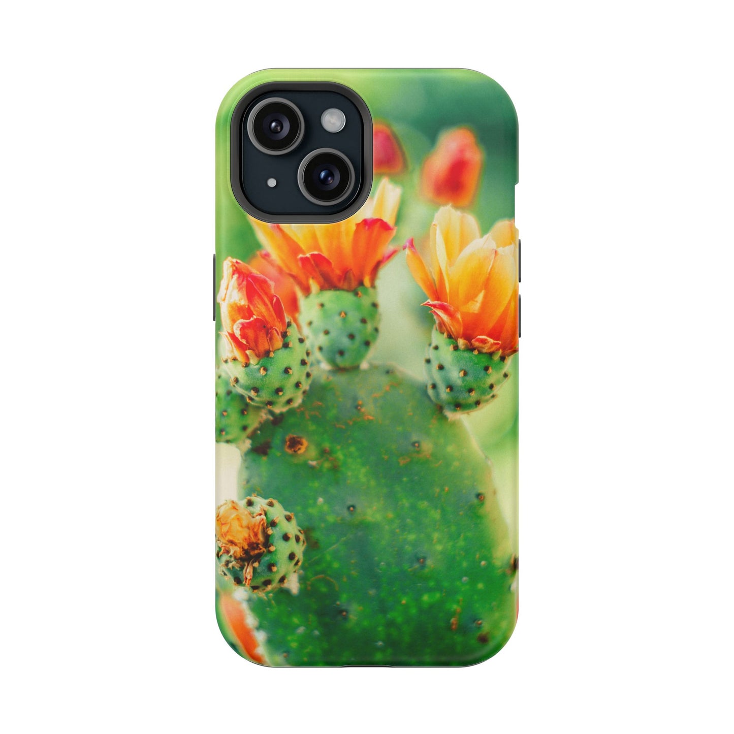 Cactus Bloom Phone Case — Impact-Resistant Floral iPhone Cover