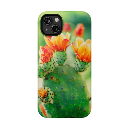 Cactus Bloom Phone Case — Impact-Resistant Floral iPhone Cover
