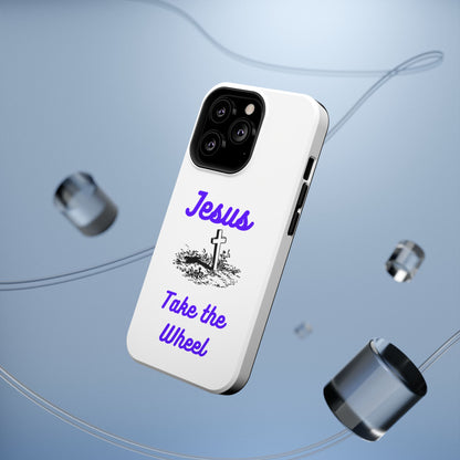 Jesus Take the Wheel Phone Case — Christian Impact-Resistant iPhone Case