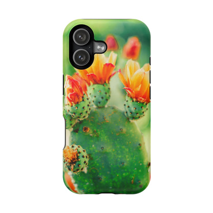 Cactus Bloom Phone Case — Impact-Resistant Floral iPhone Cover