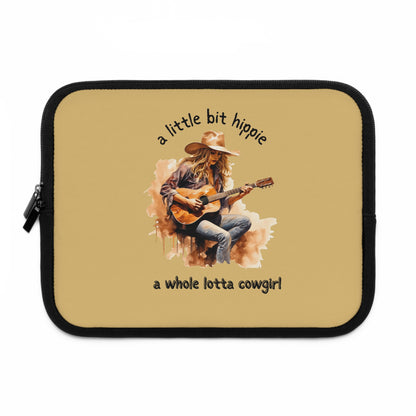 Cowgirl Hippie Laptop Sleeve — "a little bit hippie, a whole lotta cowgirl" Protective Case