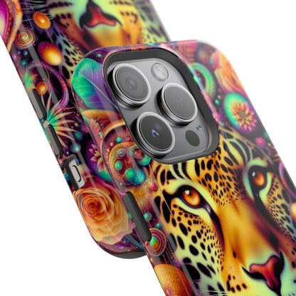 Leopard Psychedelic Phone Case — Vibrant Impact-Resistant iPhone Cover