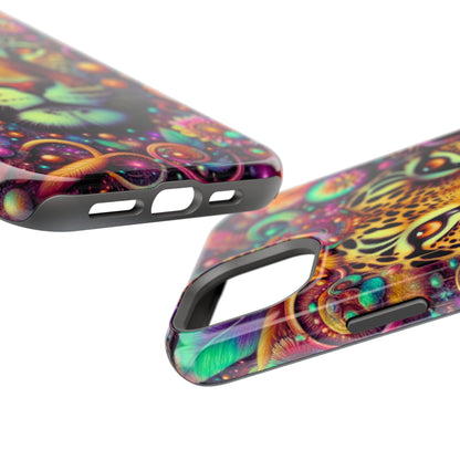 Leopard Psychedelic Phone Case — Vibrant Impact-Resistant iPhone Cover