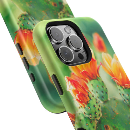 Cactus Bloom Phone Case — Impact-Resistant Floral iPhone Cover