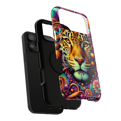 Leopard Psychedelic Phone Case — Vibrant Impact-Resistant iPhone Cover
