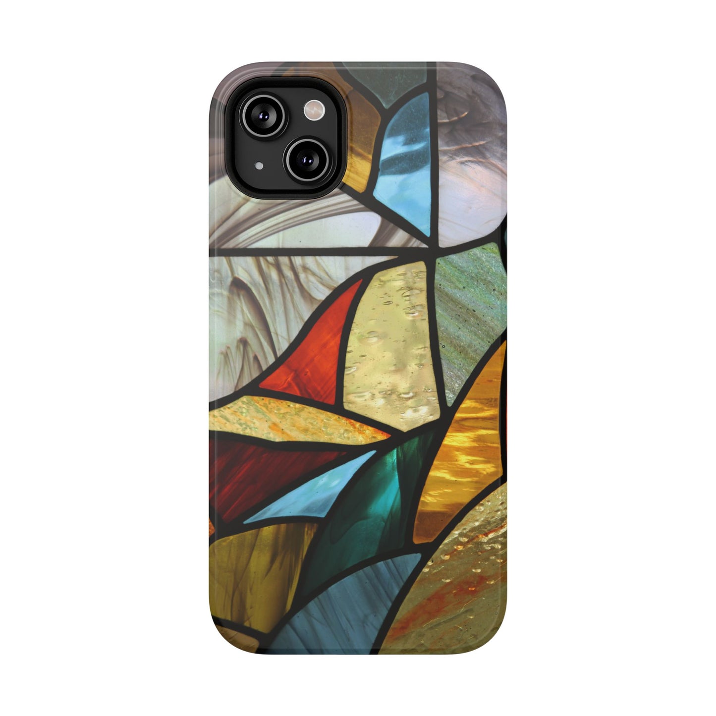 Stained Glass Impact Phone Case — Colorful Mosaic Protective Cover