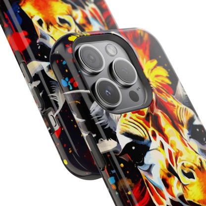 Funky Giraffe Art Impact-Resistant Phone Case —