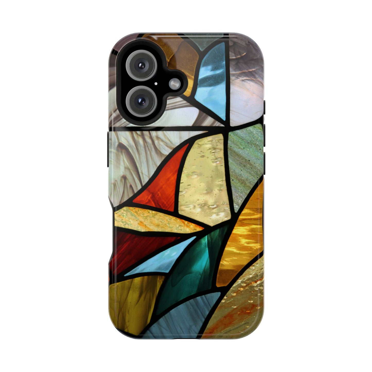 Stained Glass Impact Phone Case — Colorful Mosaic Protective Cover