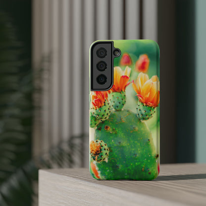 Cactus Bloom Phone Case — Impact-Resistant Floral iPhone Cover