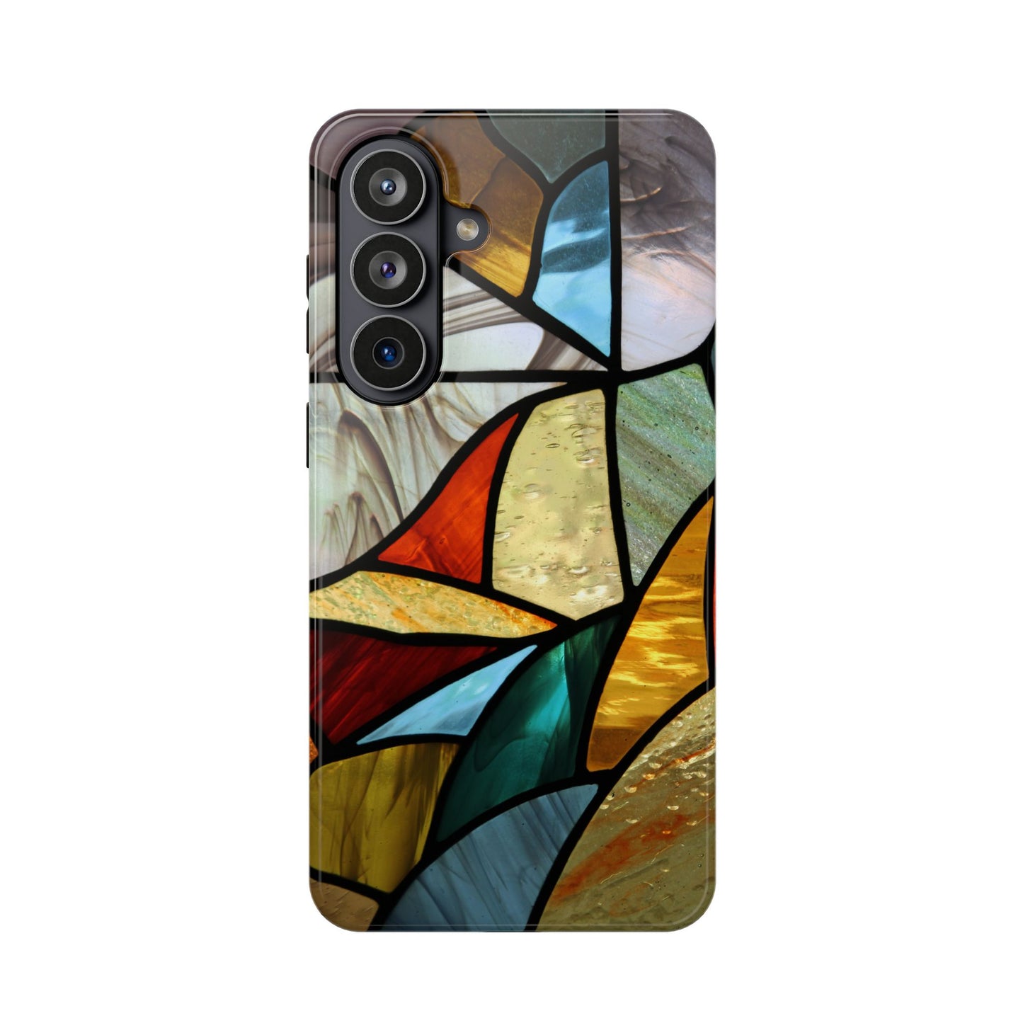 Stained Glass Impact Phone Case — Colorful Mosaic Protective Cover