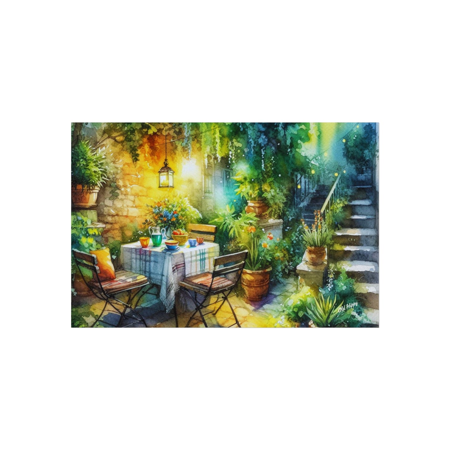 Serene Garden #2 Fine Art by Old Hippy