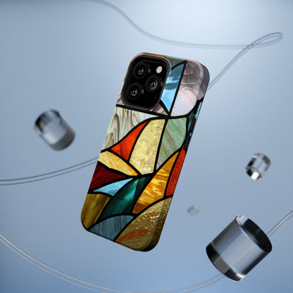 Stained Glass Impact Phone Case — Colorful Mosaic Protective Cover