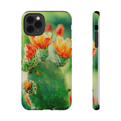 Cactus Bloom Phone Case — Impact-Resistant Floral iPhone Cover