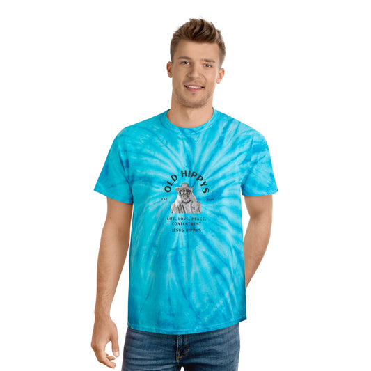 Old Hippys Logo Tie-Dye Tee